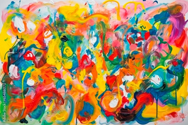 Obraz Abstract colorful painting, artwork