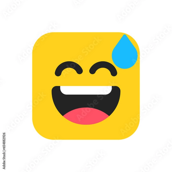 Fototapeta Relieved Emoji