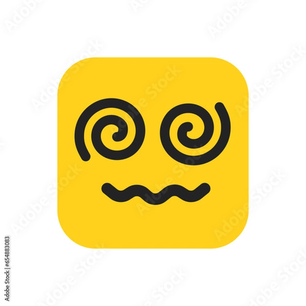 Fototapeta Dizzy Emoji