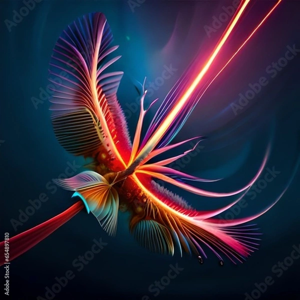 Fototapeta abstract fractal background 
Created using generative AI tools
