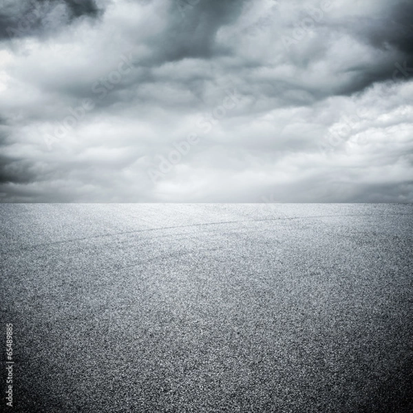 Obraz background of road with sky