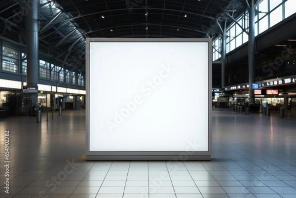 Obraz Mock up Corporate branding frame. isolate background. Generative AI