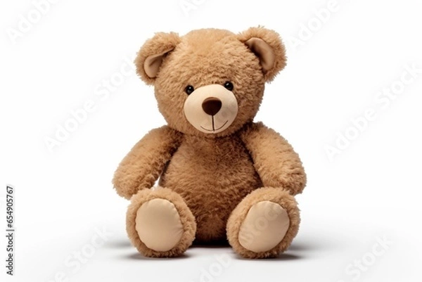 Obraz Teddy bear on isolated White background
