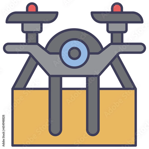 Fototapeta drone delivery