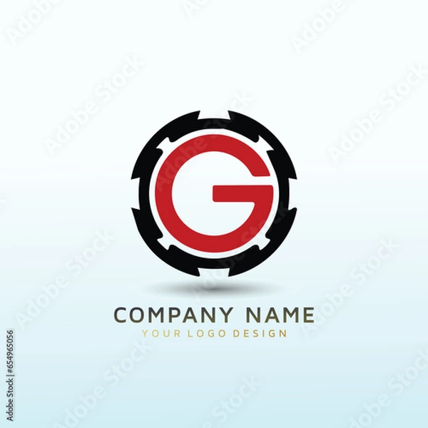 Fototapeta clothing brand letter GD logo design