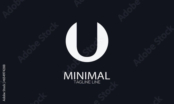 Obraz letter icon U vector