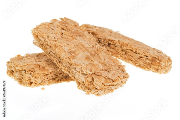 Obraz Whole grain wheat biscuits breakfast cereal