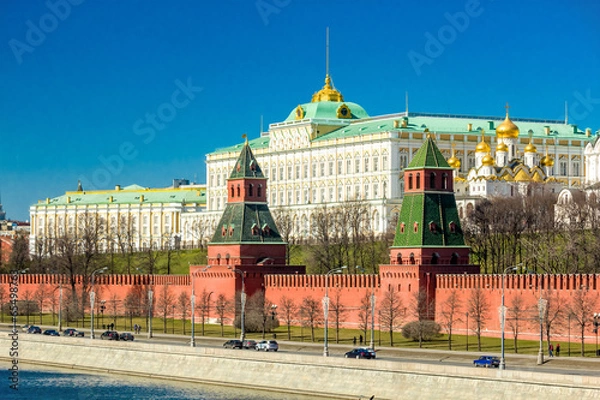 Fototapeta Кремлевская набережная в Москве