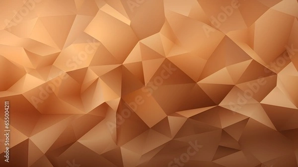 Obraz Abstract Background of triangular Patterns in light brown Colors. Low Poly Wallpaper