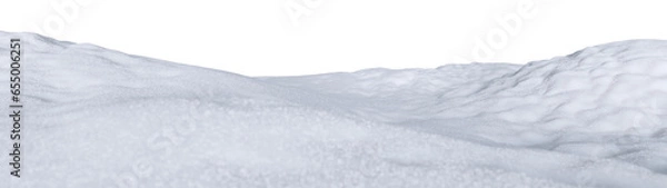 Obraz Isolated snow hills landscape. Winter snowdrift background.