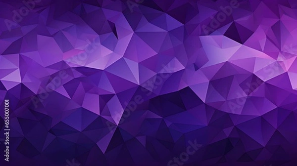 Fototapeta Abstract Background of triangular Patterns in purple Colors. Low Poly Wallpaper