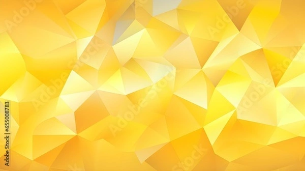 Obraz Abstract Background of triangular Patterns in yellow Colors. Low Poly Wallpaper