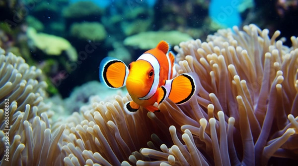 Obraz Clownfish on reef