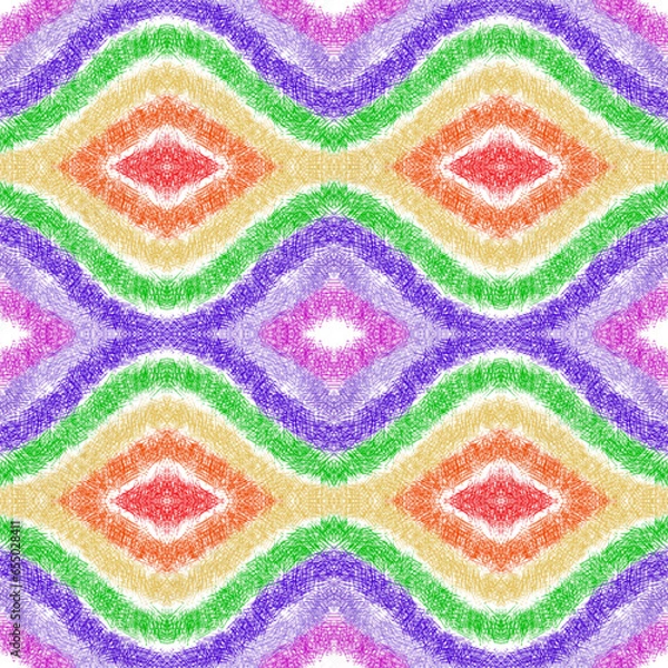 Obraz Rainbow, God's Eye, Waves, Design,, Bitmap, ROY G BIV, Seamless Repeating Pattern tile