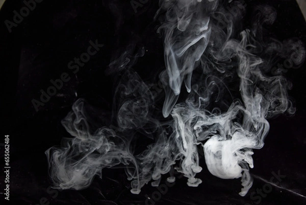 Obraz 湯気　煙　素材