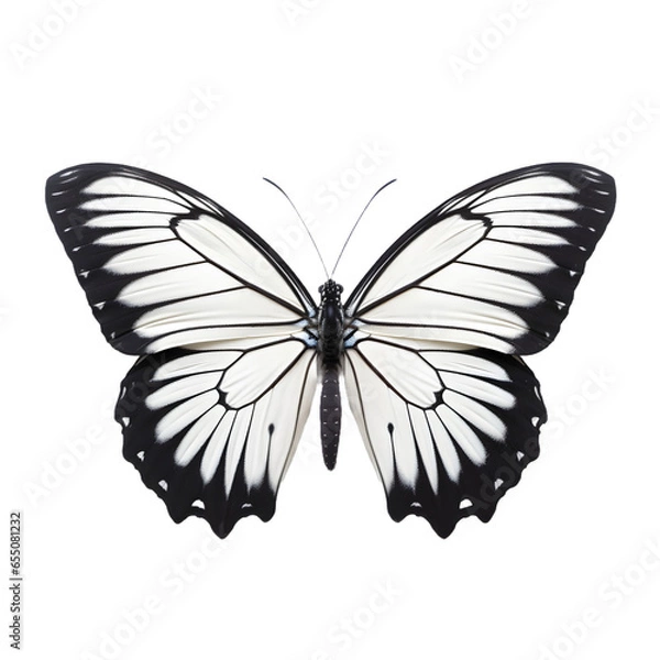 Fototapeta butterfly on white background, Generative Ai