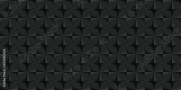 Fototapeta Abstract black geometric background pattern design