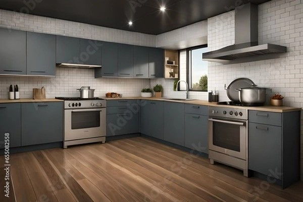 Obraz modern kitchen generated by AI