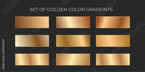 Obraz Golden Gradient Colors. 