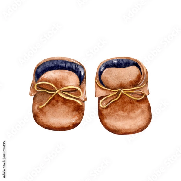 Fototapeta brown leather booties