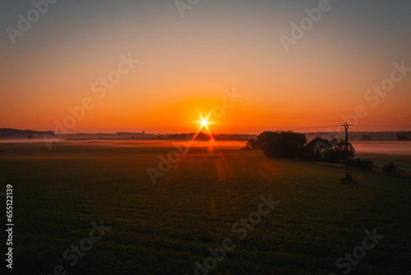 Fototapeta sunset on the beach