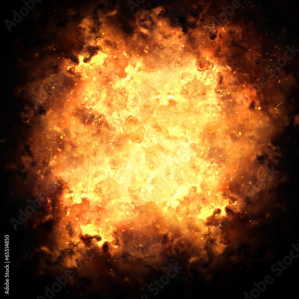 Fototapeta Fiery Exploding Burst Background