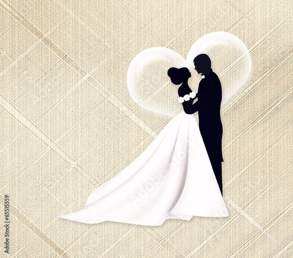 Obraz Свадьба. Жених и невеста