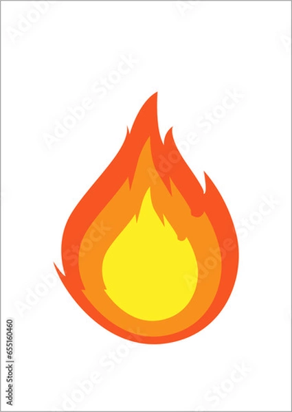Fototapeta fire icon