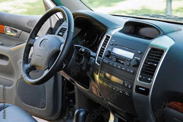 Obraz Landcruiser off-road car interior
