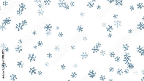 Obraz snowflake winter decoration. Snowing