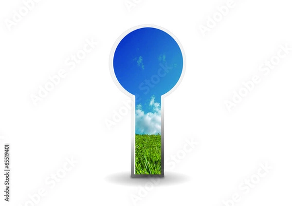 Obraz Door to new world　新世界　成功　扉