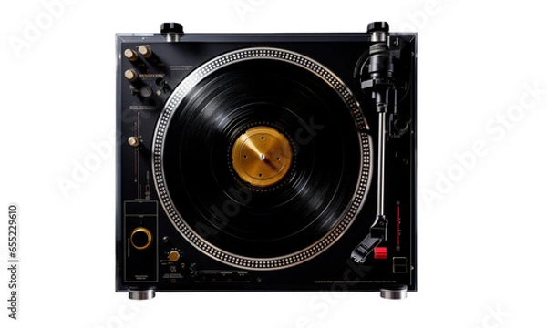 Fototapeta old gramophone isolated 