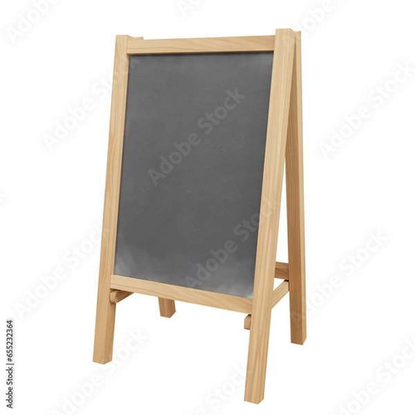 Fototapeta blank blackboard isolated on white