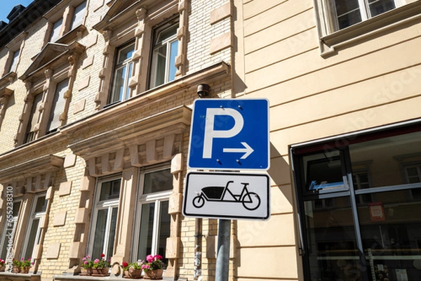 Obraz Cargo Bike Sign