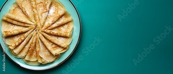 Obraz Une assiette de crêpes 