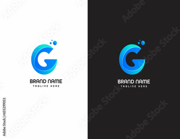 Obraz G letter modern logo 