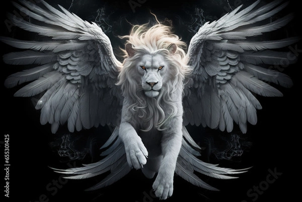 Obraz White Winged Lion