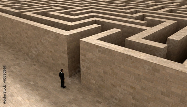 Obraz man and labyrinth