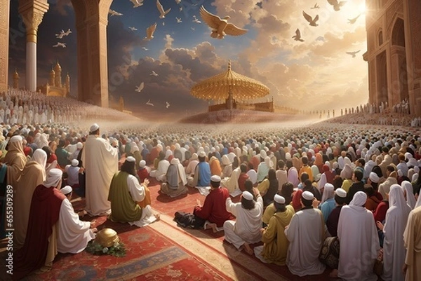 Obraz people under God Blessings