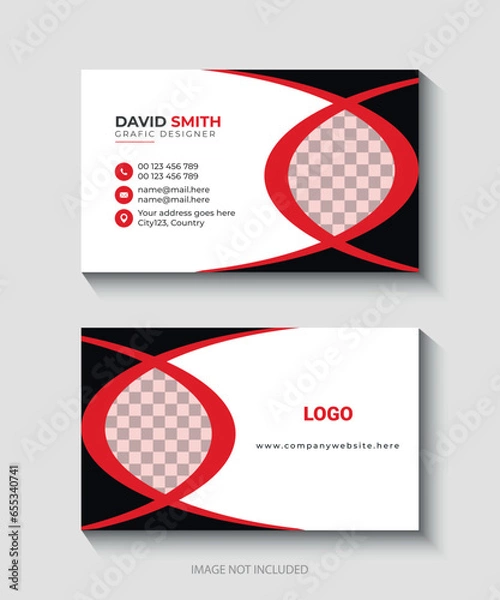 Obraz modern business card template