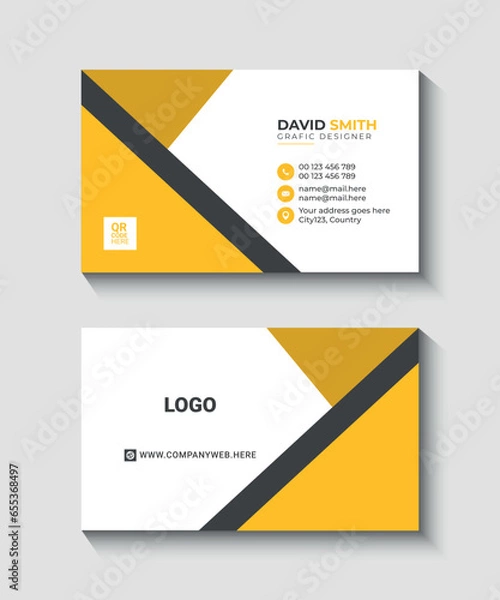 Obraz modern business card template