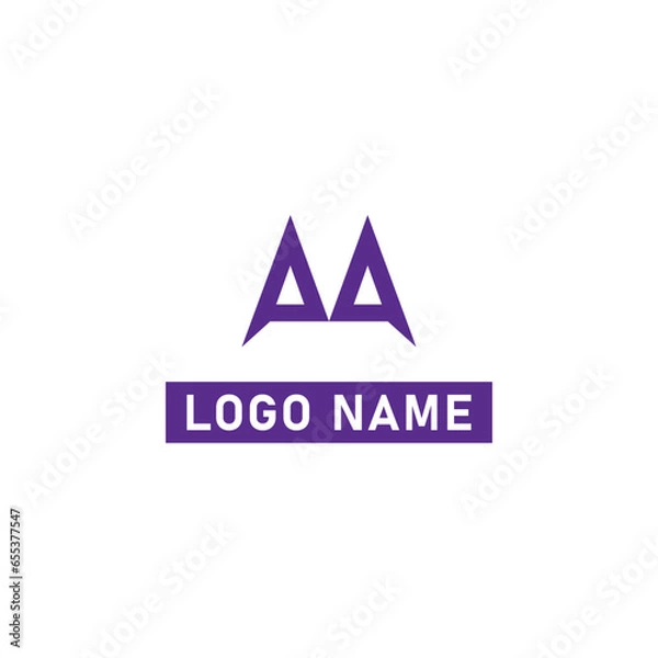 Fototapeta MA ,AM ,M ,A Abstract Letters Logo Monogram. Monogram of Two letters A&M.