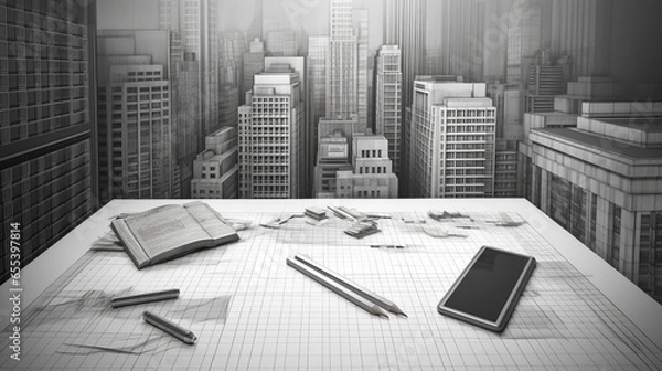 Fototapeta Architect City