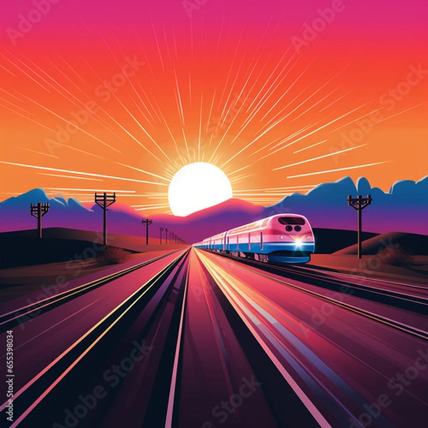 Obraz Sun Train