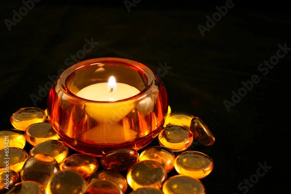 Obraz Candle in Amber Holder 1