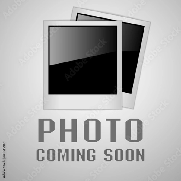 Fototapeta photo coming soon image, vector illustrations