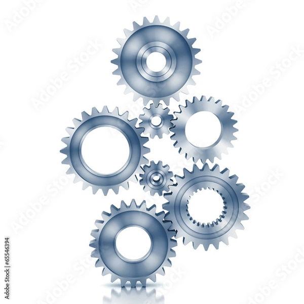 Obraz 3d rendering Gears Background
