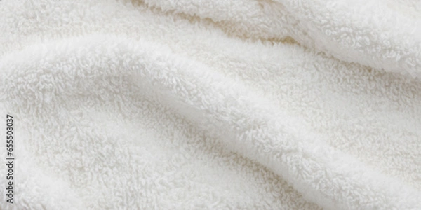 Obraz フワフワの白い毛布