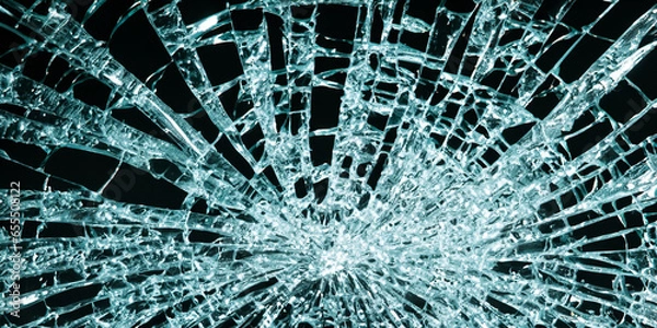 Obraz ひび割れたガラス