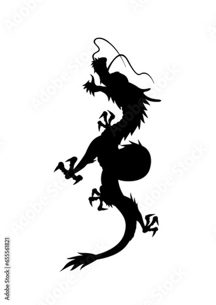 Obraz 昇竜　シルエット